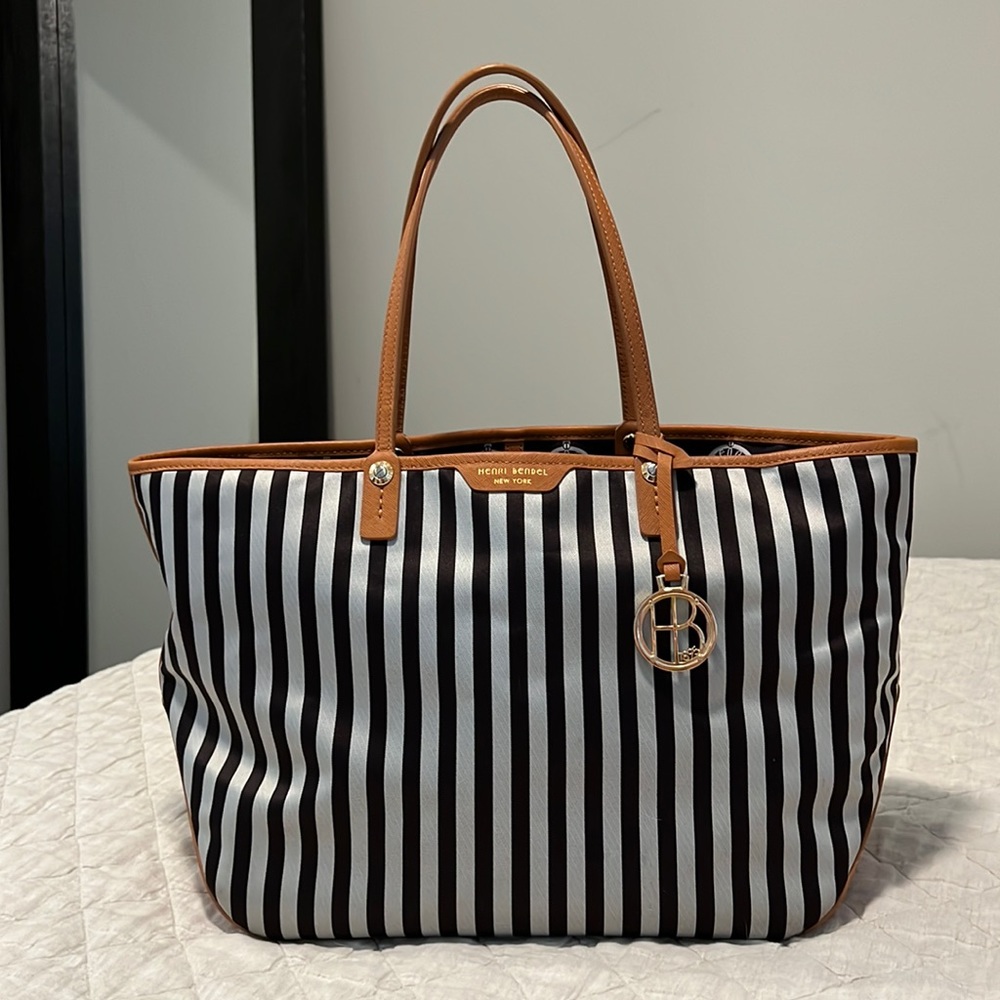 Classic Henri Bendel Stripe Tote
